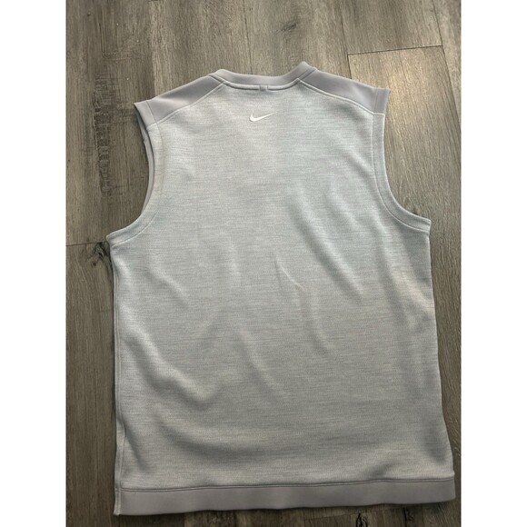 Nike Golf Vest Men’s Medium Gray Tour Performance Dri Fit Sleeveless Jacket - Picture 3 of 6